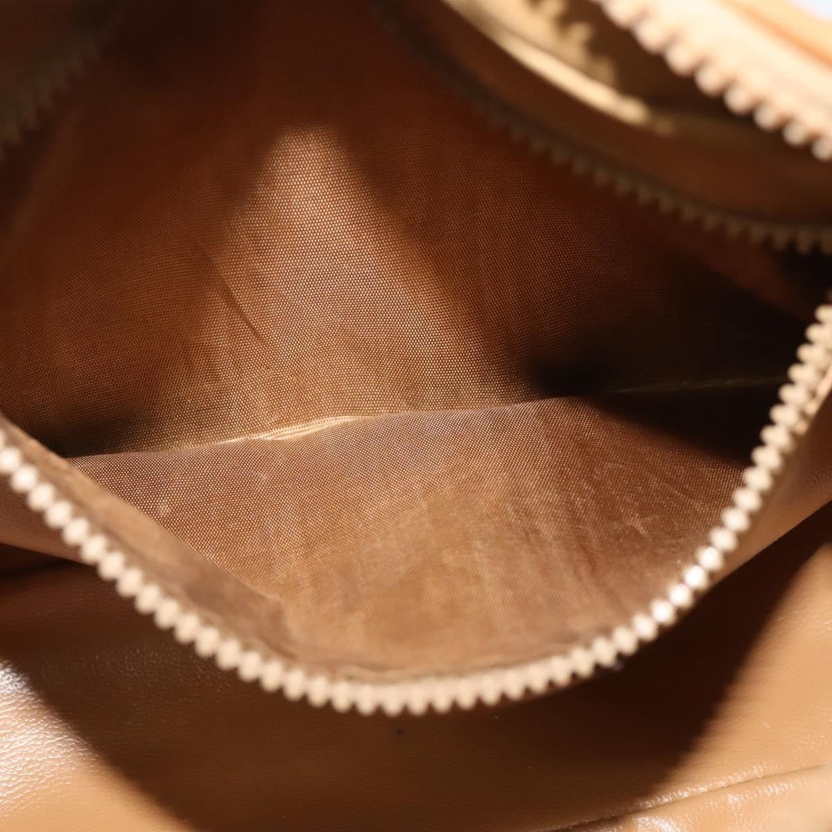 Celine Macadam Shoulder Bag PVC Leather, BEIGE, CANVAS, Shoulder bag