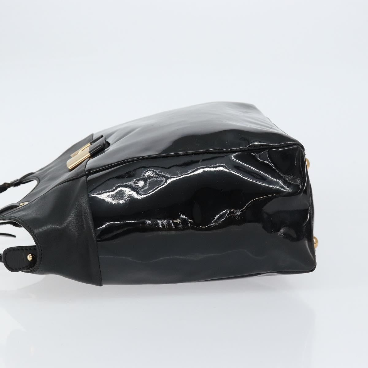 Salvatore Ferragamo Vala tote Patent Leather, BLACK, PATENT_LEATHER, Tote bag