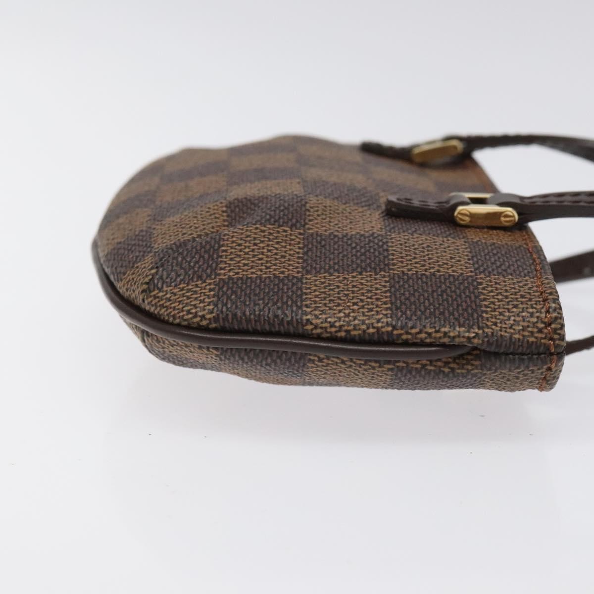 Louis Vuitton Manosque Pochette Damier, BROWN, CANVAS, Clutche & pouche
