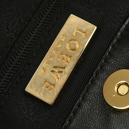 Loewe Vintage Anagram Tote Leather, BLACK, LEATHER, Tote bag