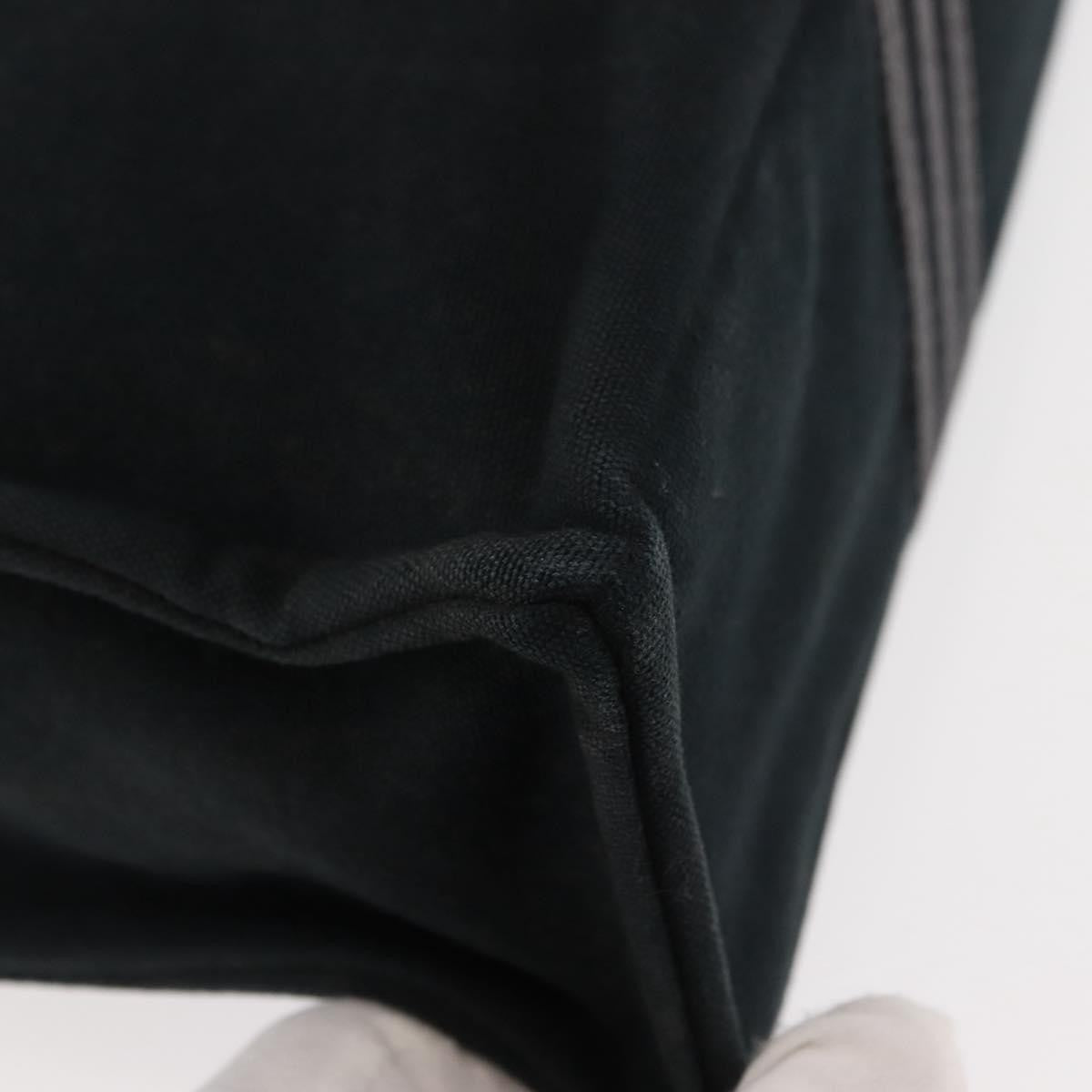 Hermes Fourre Tout Tote Canvas, BLACK, CANVAS, Tote bag