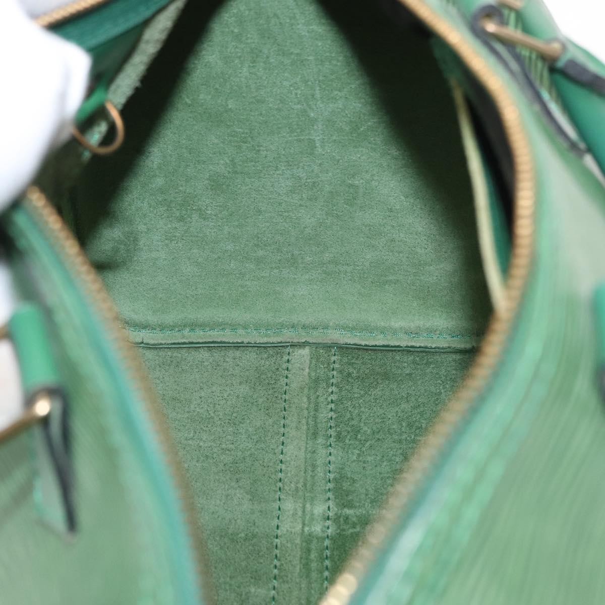 Louis Vuitton Speedy Handbag Epi Leather, GREEN, LEATHER, Handbag