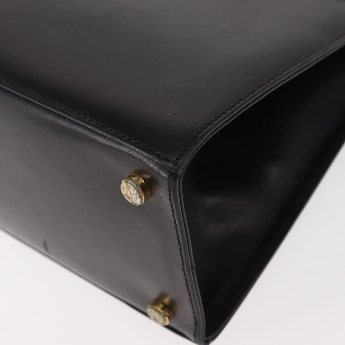 Salvatore Ferragamo Vala Handbag Leather, BLACK, LEATHER, Handbag