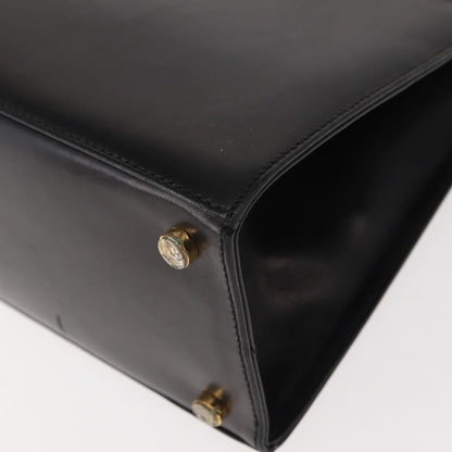 Salvatore Ferragamo Vala Handbag Leather, BLACK, LEATHER, Handbag