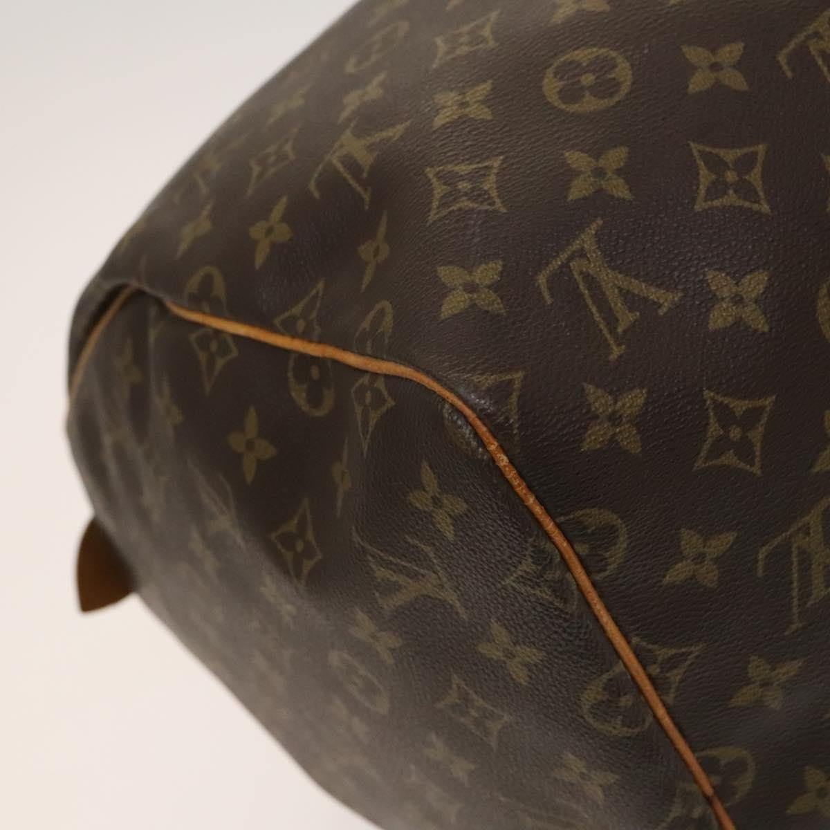 Louis Vuitton Keepall Bag Monogram Canvas, BROWN, CANVAS, Travel bag