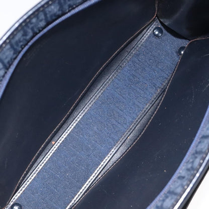 Christian Dior Vintage Trotter Handbag Canvas, NAVY, CANVAS, Handbag