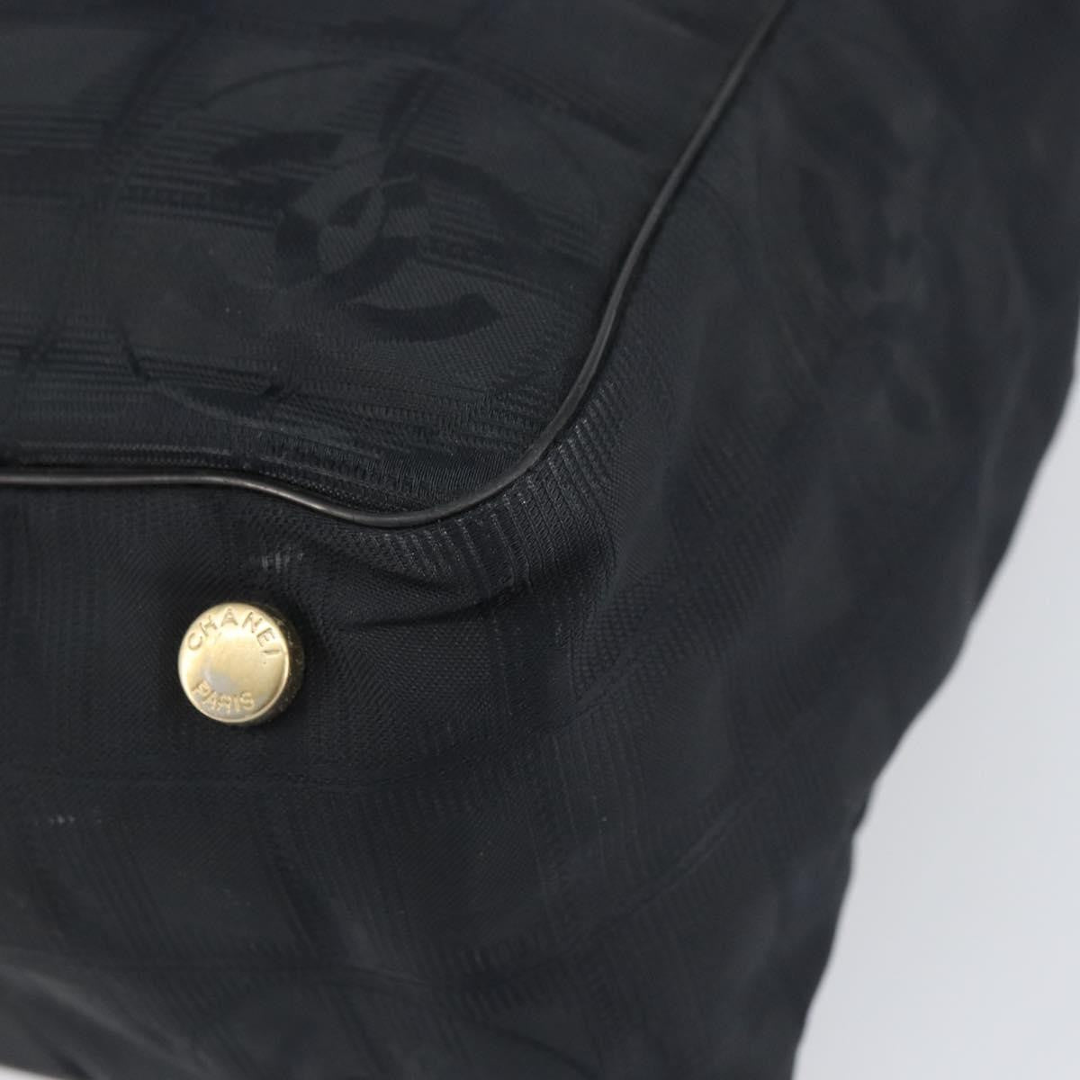 Chanel Travel Line Tote Nylon, BLACK, NYLON, Tote bag