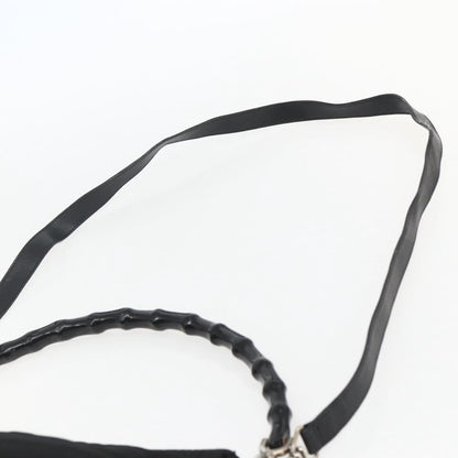 Gucci Vintage Bamboo Shoulder Bag Nylon, BLACK, NYLON, Shoulder bag