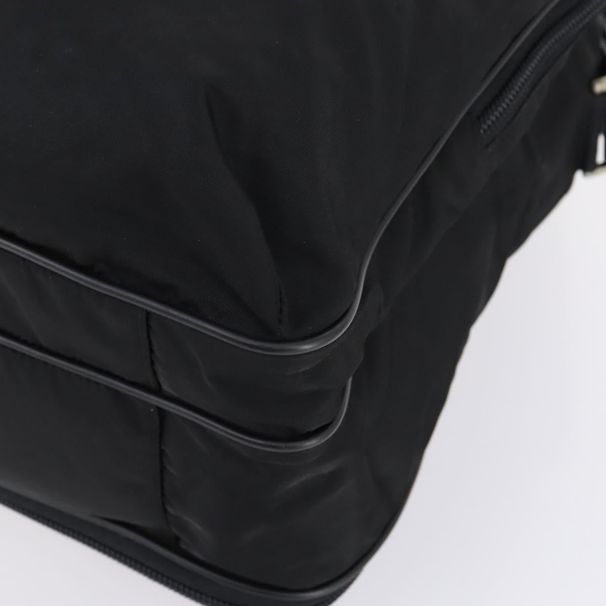 Prada Porta Computer Briefcase Tessuto and Saffiano Leather, BLACK, NYLON, Briefcase