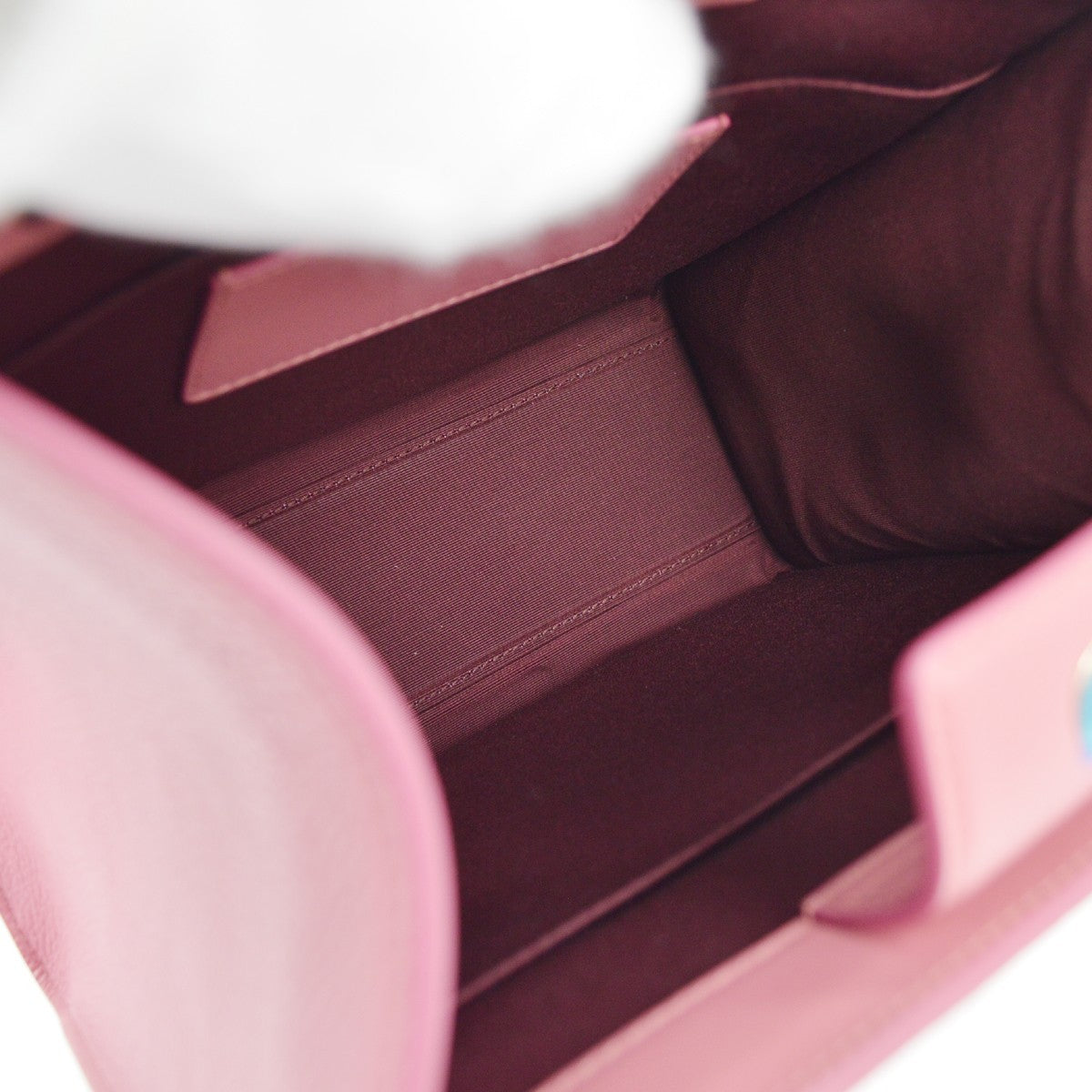 Bvlgari Logo Convertible Tote Leather, PINK, LEATHER, Tote bag