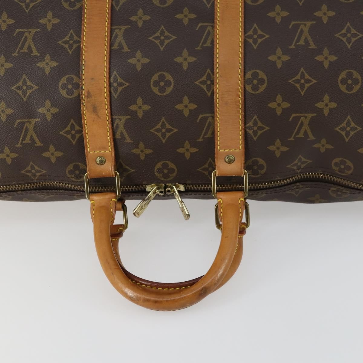 Louis Vuitton Keepall Bag Monogram Canvas, Brown, Canvas, Travel Bag