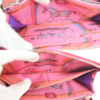 Hermes Azap Zip Around Wallet Epsom, RED, LEATHER, Wallets