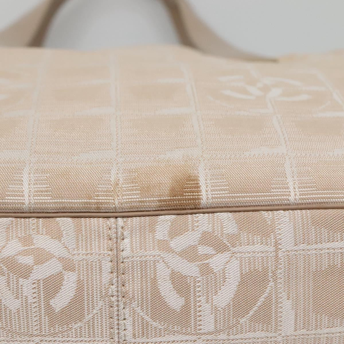 Chanel Travel Line Tote Nylon, BEIGE, NYLON, Tote bag