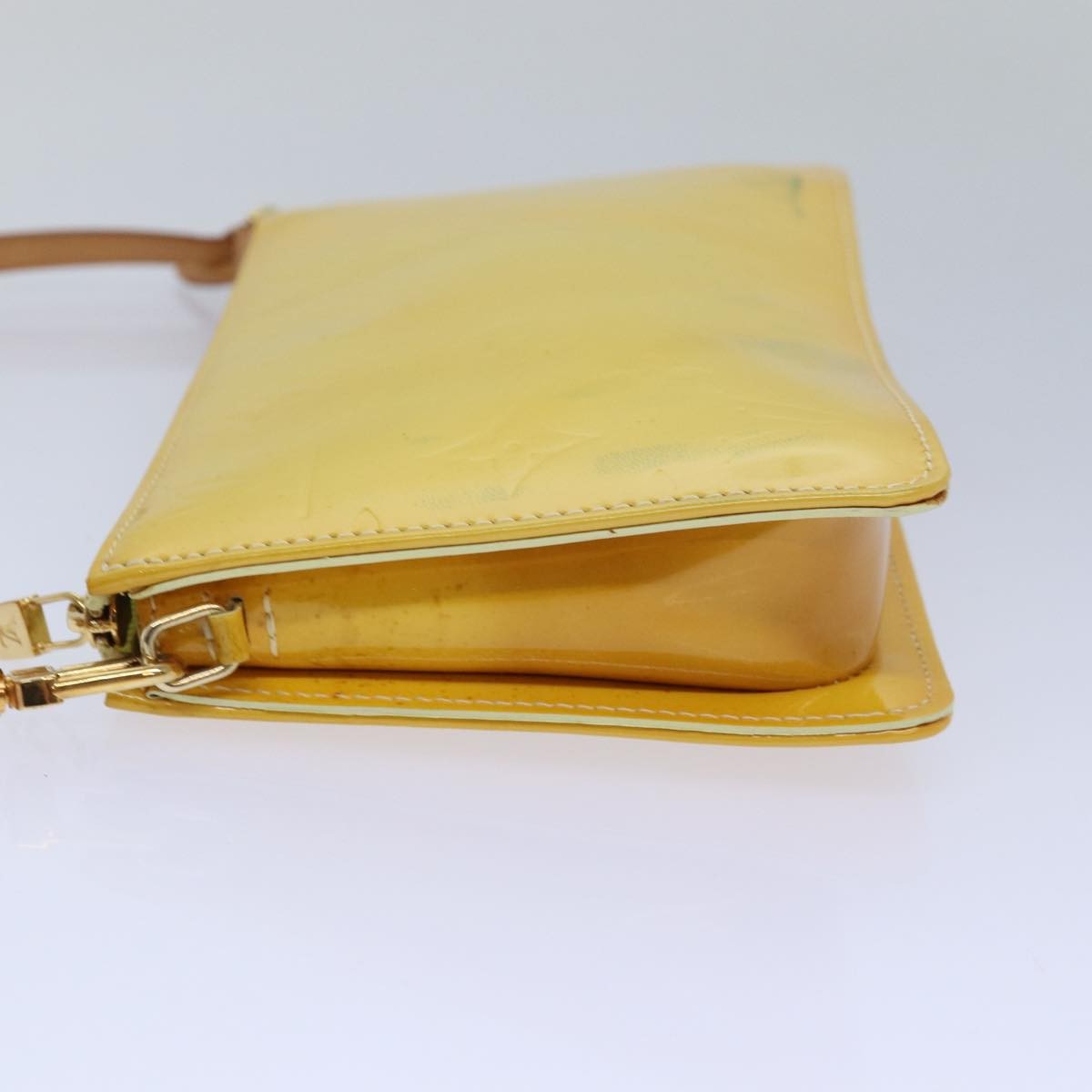 Louis Vuitton Lexington Pochette Monogram Vernis, YELLOW, PATENT_LEATHER, Clutche & pouche