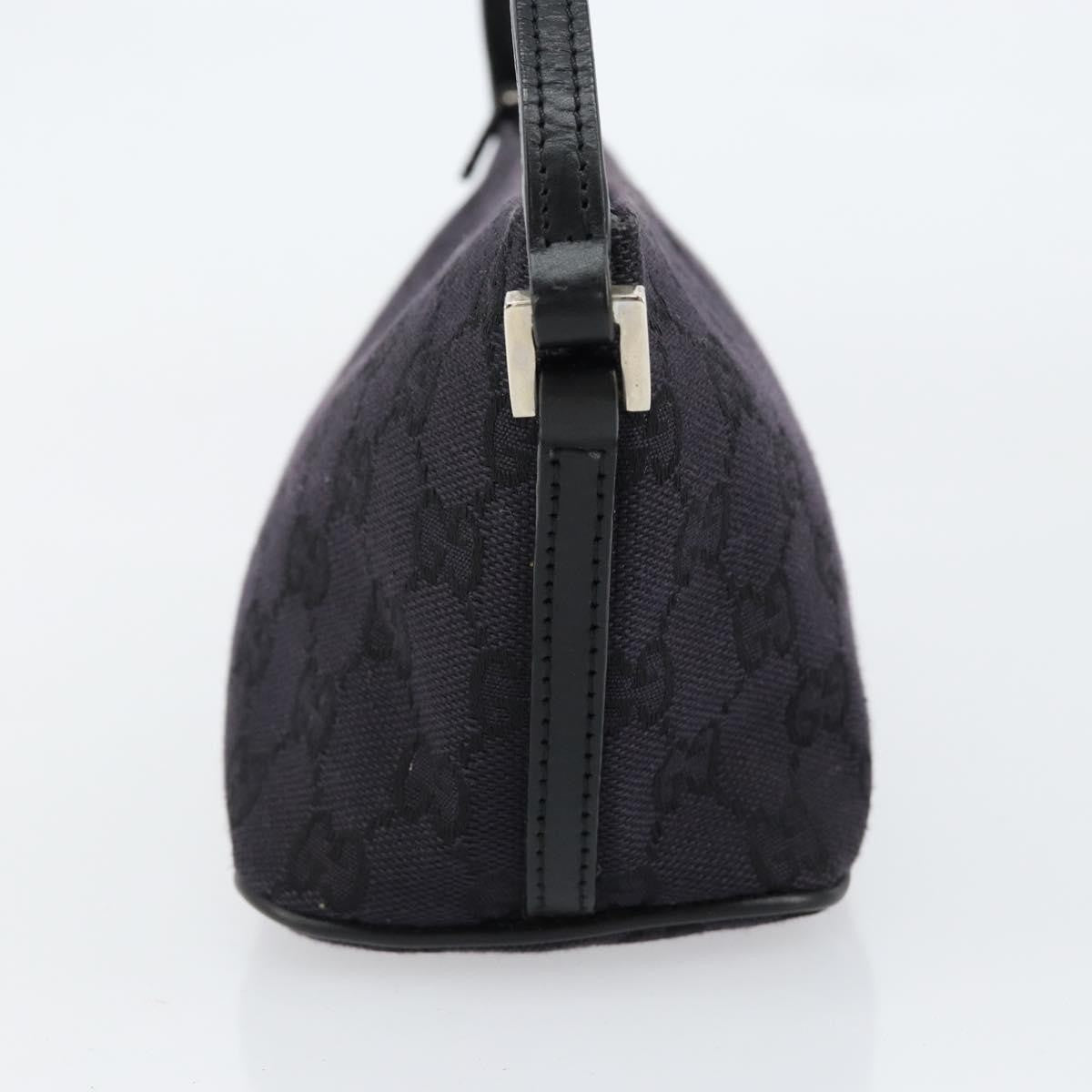 Gucci Vintage Boat Pochette GG Canvas, BLACK, CANVAS, Clutche & pouche