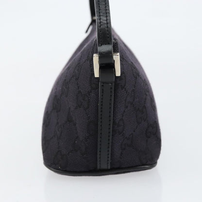 Gucci Vintage Boat Pochette GG Canvas, BLACK, CANVAS, Clutche & pouche