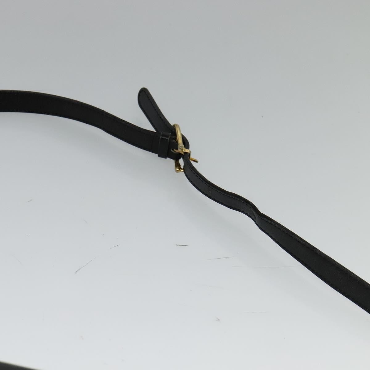 Celine Envelope Shoulder Bag Leather, BLACK, LEATHER, Shoulder bag