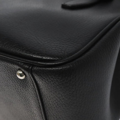 Burberry Vintage Handbag Leather, BLACK, LEATHER, Handbag