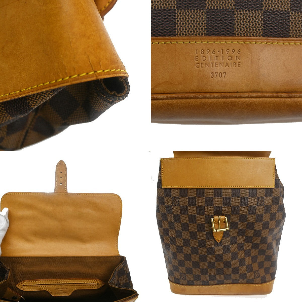 Louis Vuitton Arlequin Backpack Damier, BROWN, CANVAS, Backpack