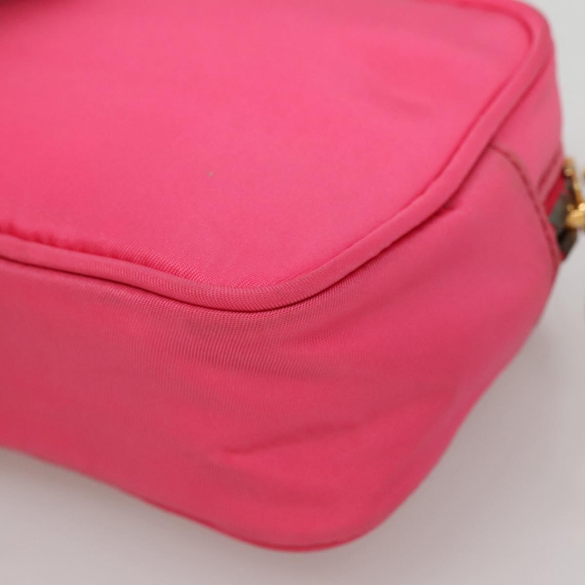 Prada Bow Camera Crossbody Bag Tessuto, PINK, NYLON, Clutche & pouche