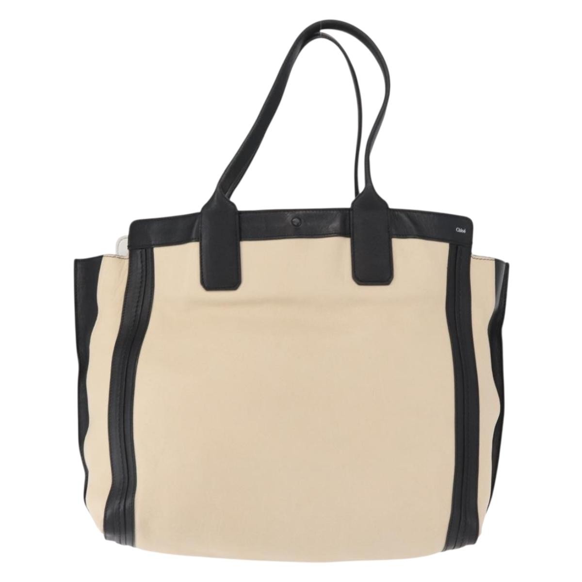 Chloe Alison East West Tote Leather, BEIGE, LEATHER, Tote bag