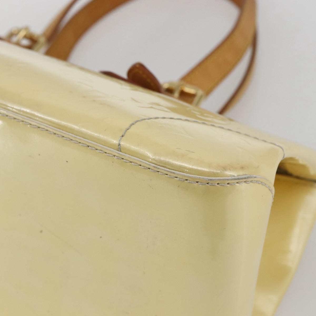 Louis Vuitton Rosewood Avenue Handbag Monogram Vernis, BEIGE, PATENT_LEATHER, Handbag