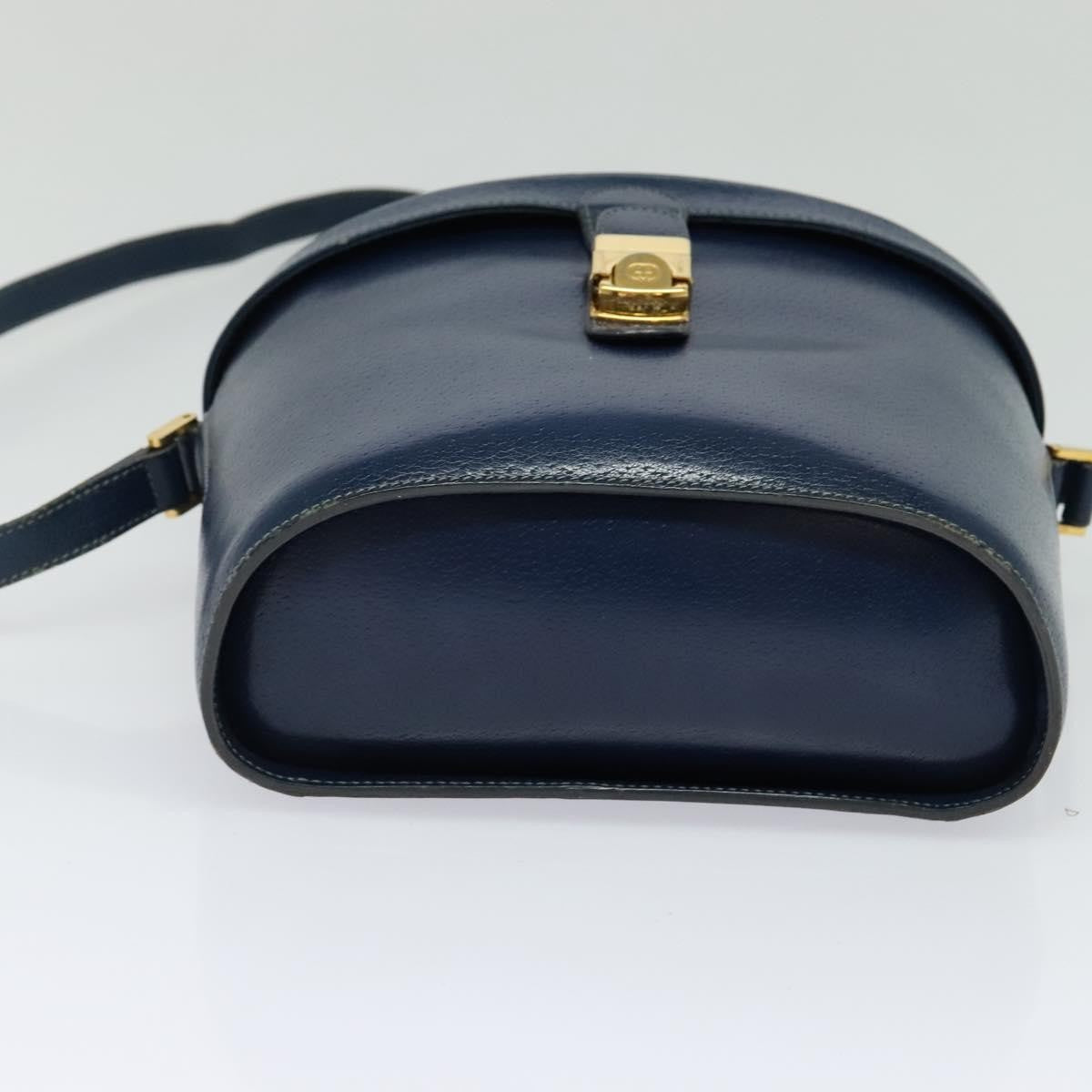 Gucci Vintage Shoulder Bag Leather, BLUE, LEATHER, Shoulder bag