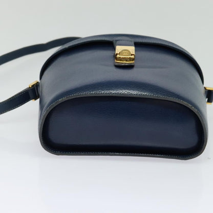 Gucci Vintage Shoulder Bag Leather, BLUE, LEATHER, Shoulder bag