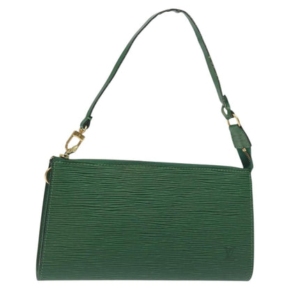 Louis Vuitton Petite Noe Handbag Monogram Canvas, GREEN, LEATHER, Clutche & pouche