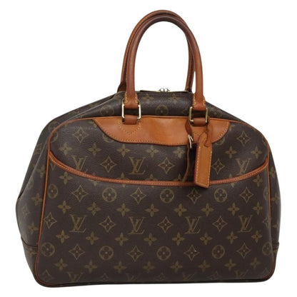 Louis Vuitton Deauville Handbag Monogram Canvas, BROWN, CANVAS, Handbag
