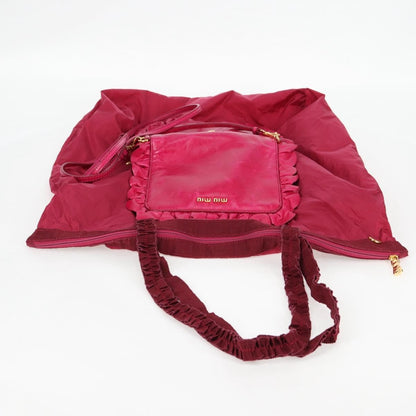 Miu Miu Shoulder Bag Leather, PINK, LEATHER, Shoulder bag