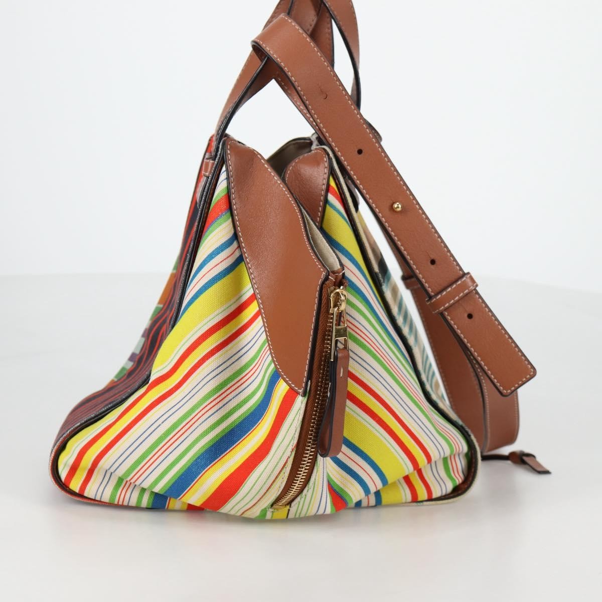 Loewe Hammock Bag Printed Canvas, MULTICOLOUR, CANVAS, Handbag