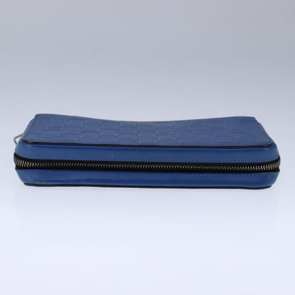 Louis Vuitton Organiser Atholl Leather, BLUE, LEATHER, Wallets