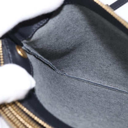 Celine Trio Crossbody Bag Leather, BLACK, LEATHER, Crossbody bag