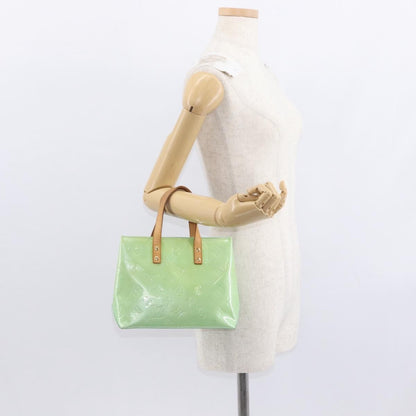 Louis Vuitton Reade Handbag Monogram Vernis, GREEN, PATENT_LEATHER, Tote bag