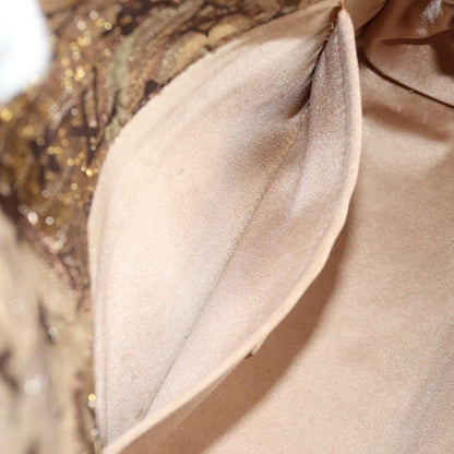 Louis Vuitton Thalie Clutch Brocade Monogram, GOLD, CANVAS, Clutche & pouche