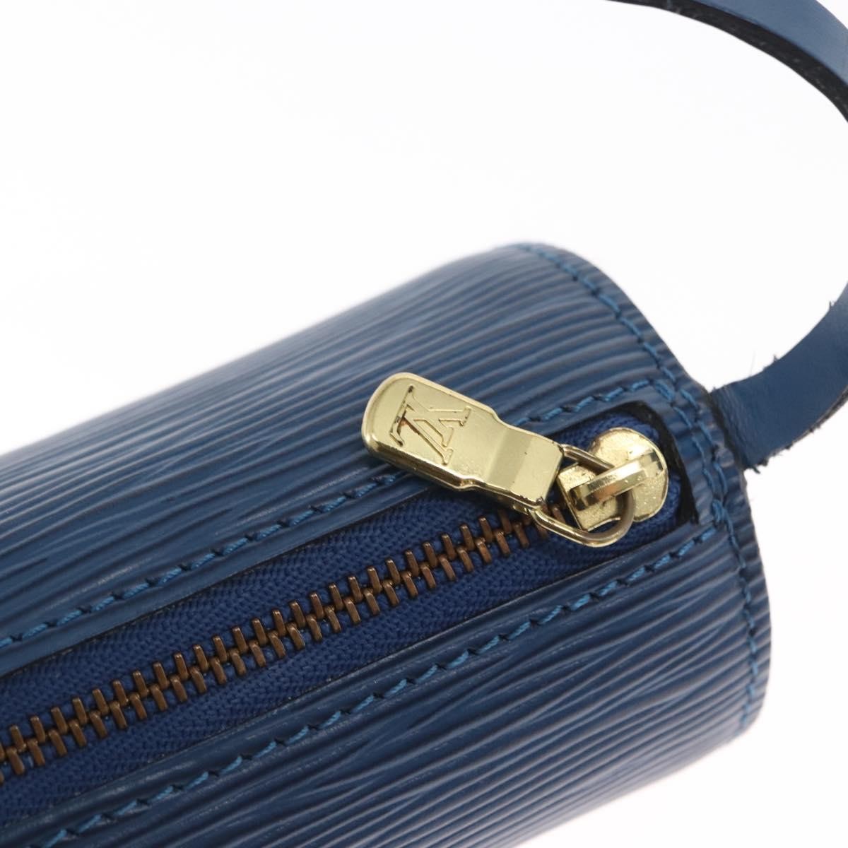 Louis Vuitton Soufflot Pochette Epi Leather, BLUE, LEATHER, Clutche & pouche