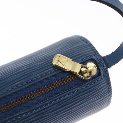 Louis Vuitton Soufflot Pochette Epi Leather, BLUE, LEATHER, Clutche & pouche