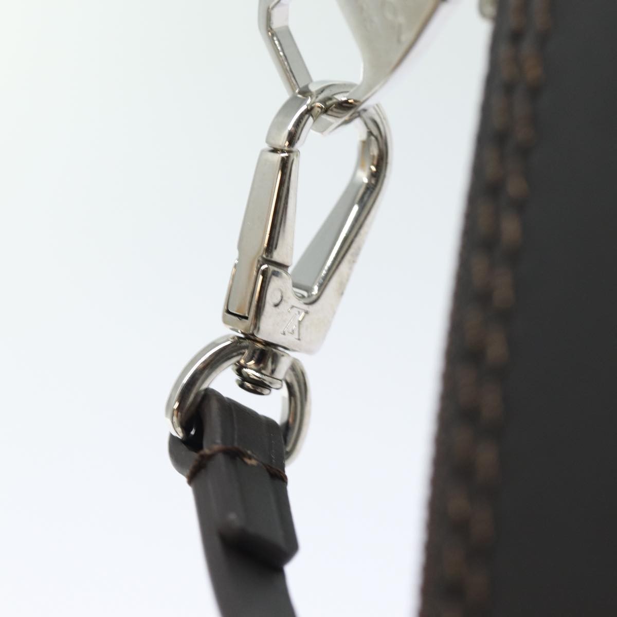 Louis Vuitton Neverfull Pochette Leather, BROWN, LEATHER, Clutche & pouche