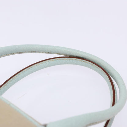 Prada Bauletto Bag Canvas with Leather, BEIGE, CANVAS, Handbag