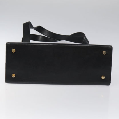 Salvatore Ferragamo Gancini Shoulder Bag Leather, BLACK, LEATHER, Shoulder bag