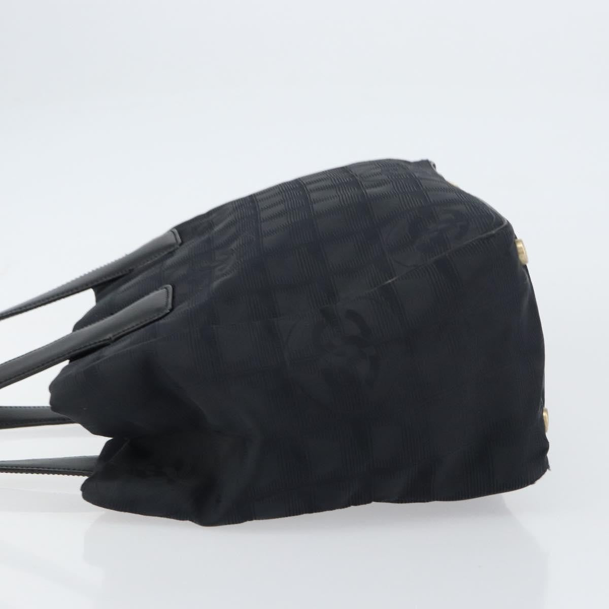 Chanel Travel Line Tote Nylon, BLACK, NYLON, Tote bag