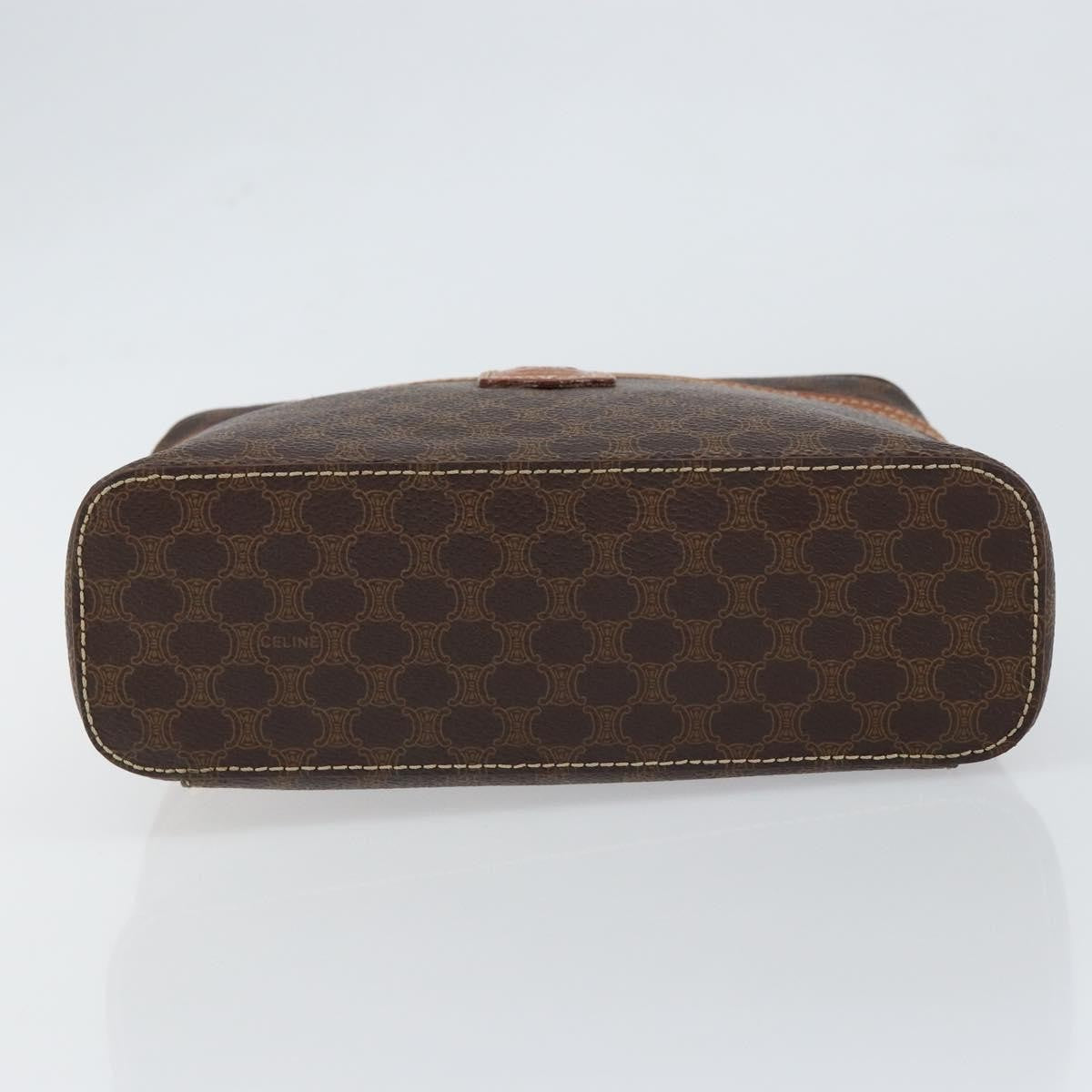 Celine Macadam Vanity Bag Canvas, BROWN, CANVAS, Handbag