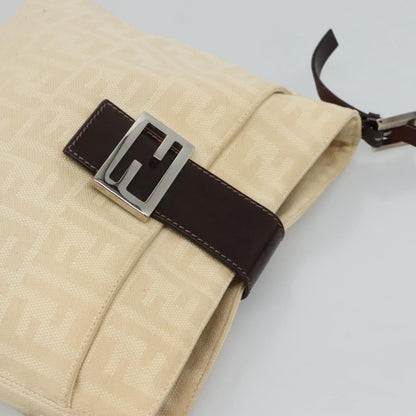 Fendi Vintage FF Belted Hobo Canvas, BEIGE, CANVAS, Shoulder bag