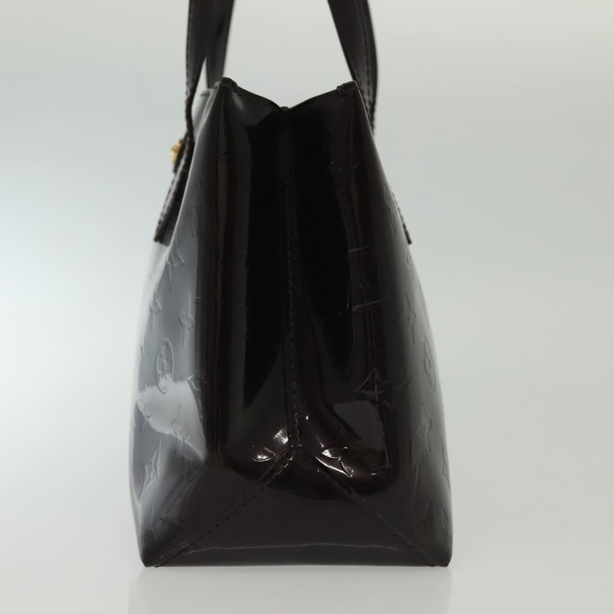 Louis Vuitton Wilshire Handbag Monogram Vernis, PURPLE, PATENT_LEATHER, Handbag
