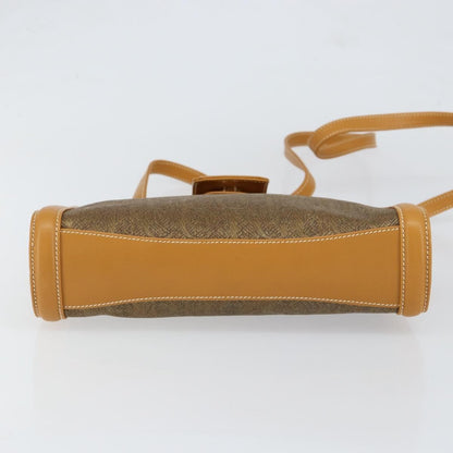 Gucci Vintage Shoulder Bag Canvas and Leather, BEIGE, CANVAS, Shoulder bag