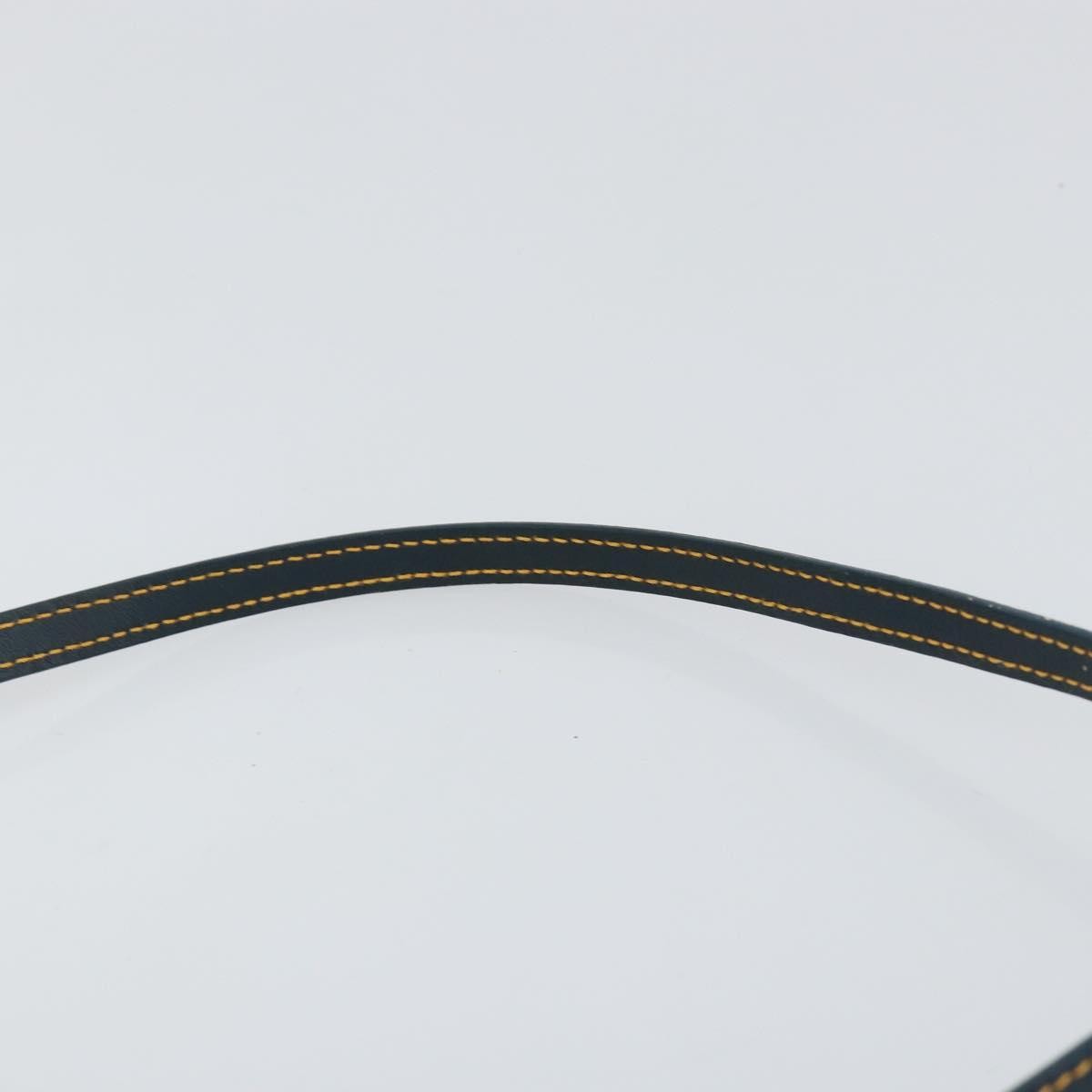 Christian Dior Vintage Saddle Bag Diorissimo Canvas, NAVY, CANVAS, Clutche & pouche