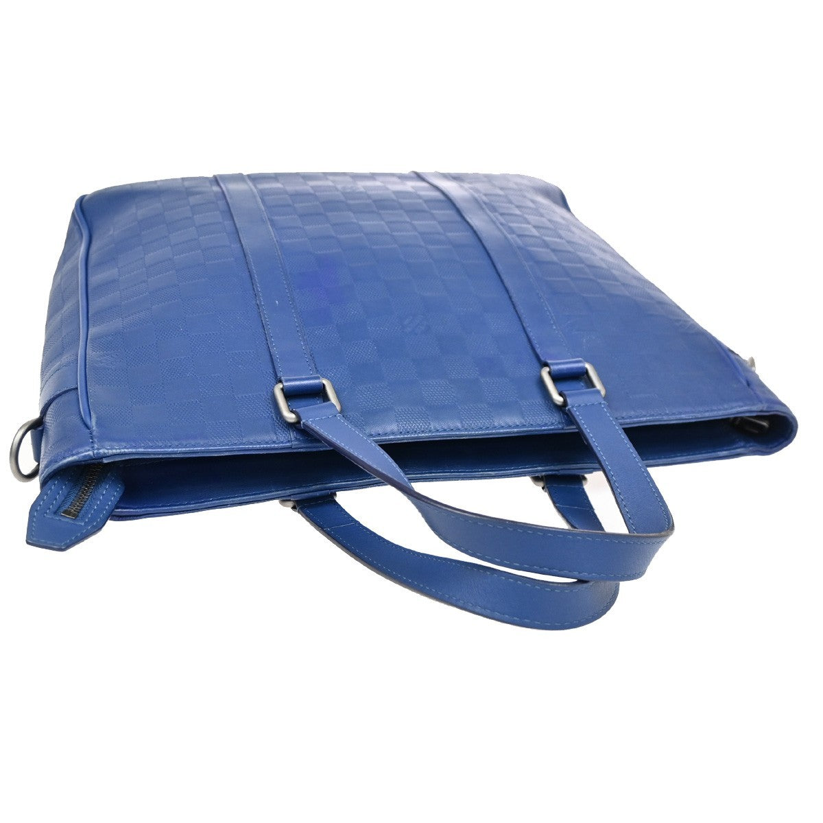 Louis Vuitton Tadao Handbag Damier Infini Leather, BLUE, LEATHER, Tote bag