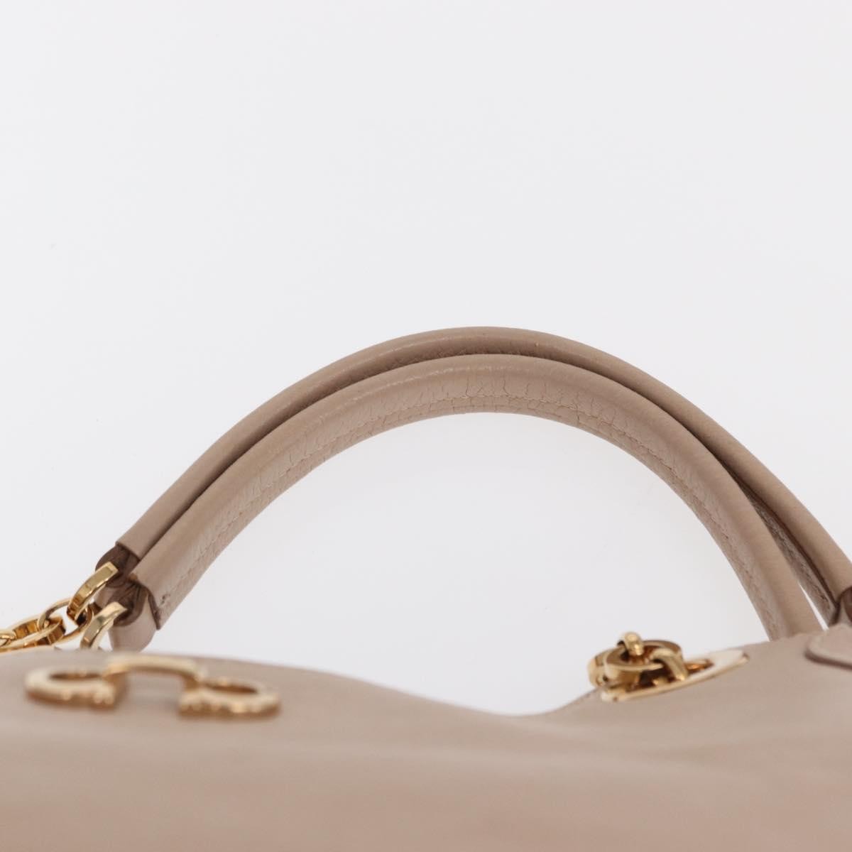 Salvatore Ferragamo Betulla Chain Tote Leather, PINK, LEATHER, Tote bag