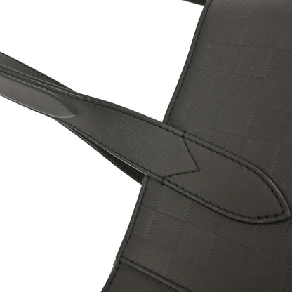 Louis Vuitton Cabas Voyage NM Damier Infini Leather, BLACK, LEATHER, Tote bag